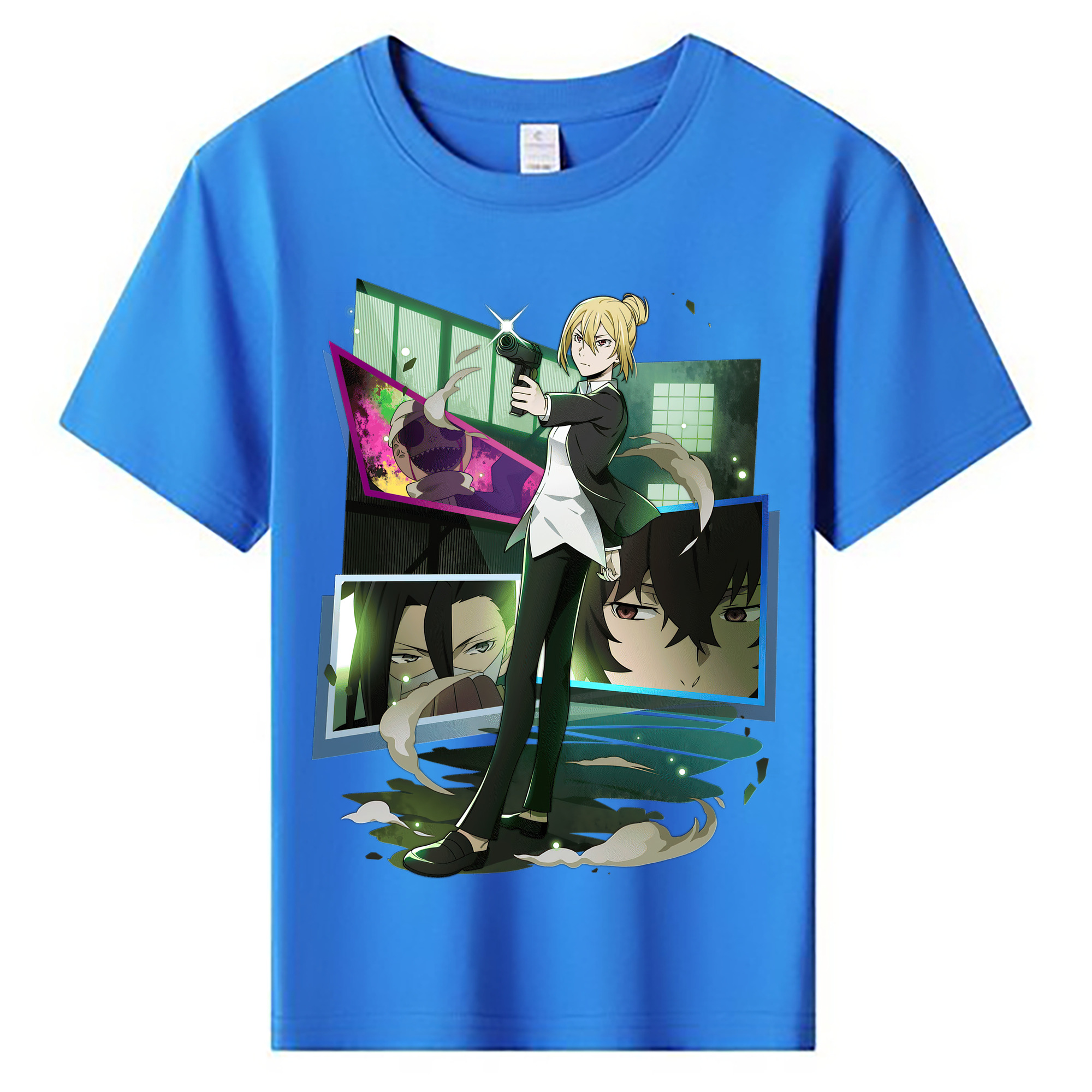 （画像用） 文豪ストレイドッグス Bungo Stray Dogs 綿100％キッズTシャツ（フロントプリント）